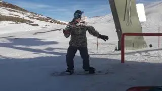 EXPLICACI&Oacute;N DE COMO SE DEBE COGER UN ARRASTRE CON LA TABLA DE SNOWBOARD