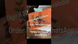 #digitalprintingmachine # digital 3D painting #cotton suit painting #handwork #machinework#aariwork.