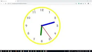Create an Analog clock with Javascript, Html & CSS