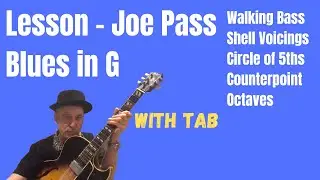 Blues in G by Joe Pass - Lesson with Tab