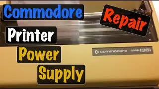 Linear Power Supply Repair & Re-cap on a 1983 Commodore MPP-1361 (8023P) Dot Matrix Printer PET CBM