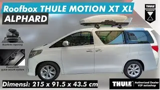 Toyota ALPHARD Roofbox Thule MOTION XT XL 800 + Wingbar EVO. variasi mobil malang