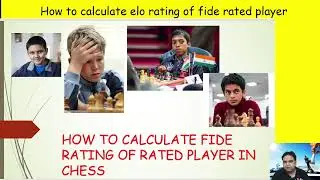 HOW TO CALCULATE FIDE (Elo) RATING & PERFORMANCE RATING OF RATED  PLAYER IN ANY CHESS TOURNAMENT