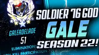 51 ELIMS - GALE DOMINATING AS SOLDIER 76! [ OVERWATCH SEASON 22 TOP 500 ]