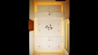 simple and easy latest False ceiling design ideas two fan | living room design| bedroom #short