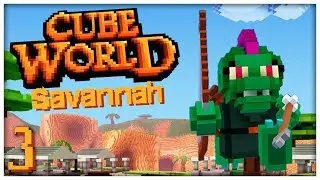 Cube World: Savannah Shakedown! - #3 - COME GLIDE WITH ME! (4-Player Gameplay)