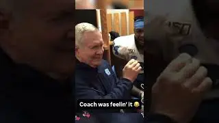 North Carolina FOOTBALL COACH HITS THE MOP DANCE!! 😂😂 #shorts #comedy #football #collegefootball