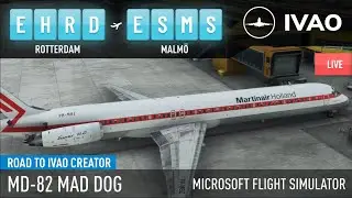 MD-82 / IVAO / MSFS 2020 / Rotterdam (EHRD) - Malm&ouml;  (ESMS) / xEnviro 2020
