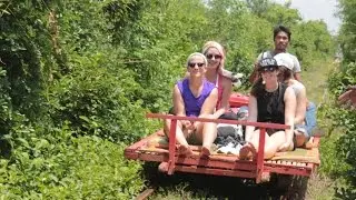 Bamboo Train in Battambang | Cambodia Overland Travel