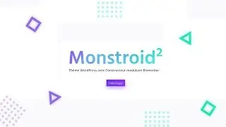 Monstroid 2 -Thème WordPress avec Constructeur modulaire Elementor