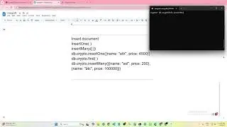 MongoDB insert document | insertOne( ) | insertMany( )