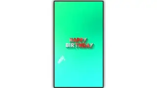 Happy Birthday Lyrics Black Screen Template Video. Full Screen Lighting Effects Templates Background