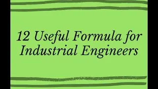 IE Formula in Garments #IE_Learn Episode-1