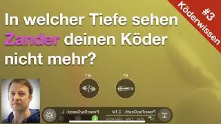 ► #Köderwissen 3:  In welcher TIEFE sieht der ZANDER deinen Köder nicht mehr? ★★★★★ (2023)
