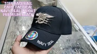 Topi Baseball Caps Tactical NAVY SEAL Import Premium Black... Kereen Bingidz kaka 😎👍🔥