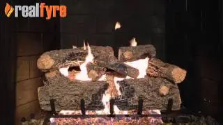 Burnt Rustic Oak Logs on G54 Burner