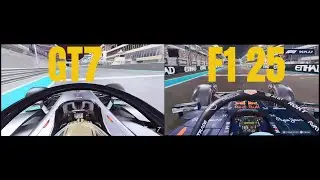 GT7 vs F1 25 &mdash; The Yas Marina Lap Difference Is INSANE! (Side-by-Side Comparison)