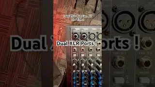Dual XLR Ports .. For XLR and 1/4 inch Cords .. on Most New Mixers and Speakers