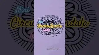 Mini Circular Mandala (part-7)  || Mandala art for beginners || Circular Mandala ||  #shortsfeed