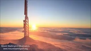 24 December 2025 sunset from Mt Washington, NH