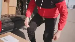 A Man Unloading Boxes From A Van &middot; Free Stock Video