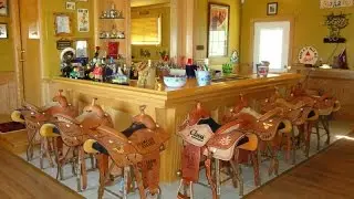 Western Saddle Bar Stools