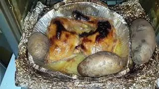March 9, 2020 #iBurntIt #OverCooked #ChickenLegQuarters #BakePotatos #HotPotatos #BURNEDCHICKEN