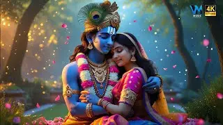 💙✨ Radha Krishna - A Divine Love Story | Eternal Bliss | Spiritual Flute Music 🎶🌸