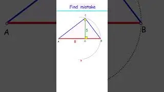 60) Find the mistake?       #maths #geometry #olympiad