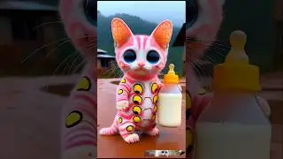 🥰 Beetle skin Beautiful Smile Cute Cat Walking Drinking milk🍼😍 Dudi dudi dum dum🤤 213 #cat #shorts