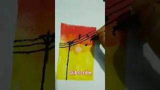 Easy technique to painting 😲 |  Colorful painting #art #shorts#painting