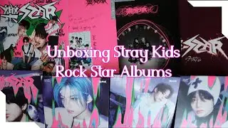 Unboxing Stray Kids Rock Star Albums (Photobooks, Compact Versions)