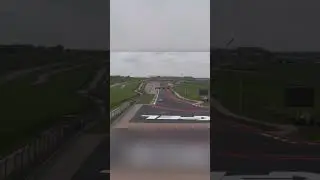 Race Car Tire BLOWS UP on Track! Insane Close Calls! #shorts