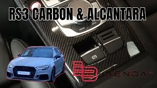 BENDA tuning for AUDI RS3 8V │ Carbon console & Alcantara roof lining │BENDA - Interiors