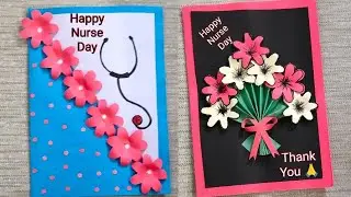 Nurse day greeting card making ideas /Thank you greeting card / International Nurse day card making