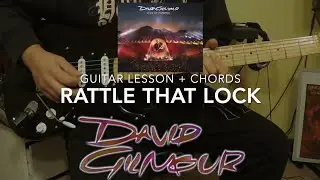 David Gilmour - Rattle That Lock - Guitar  Lesson (Guitar Solo + Chords)
