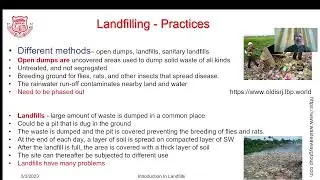 M5 L1 Introduction of Landfills