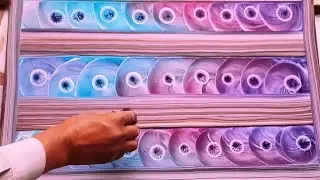 Easy Balloon Painting with Wood Grain Effect | DIY Wall Art Idea | amazing ways to make wall art