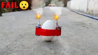 egg vs 2 mini bullet bomb 💣 || मिनी बुलेट बॉम्ब vs अंडा 🥚 || experiment fail 😯