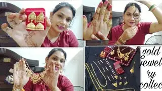 my gold jewellery collection|indian gold jewellery मेरी सादी मै ससुराल मै हमे क्या क्या मिला😂