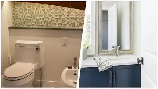 75 Huge Gray Floor Powder Room Design Ideas You'll Love 🌈