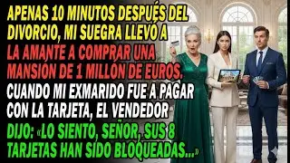 Apenas 10 Minutos Del Divorcio💔 Mi Suegra Llevó A La Amante A Comprar Una Mansión De 1M€🏠 Al Pagar⁉️