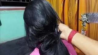 Occasion Party Hairstyle Carefully Open & Hair Pulling | Gorgeous Long Hair Pulling For Husband |