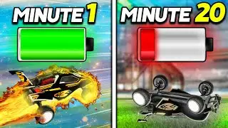 Rocket League 1v3, but my car LOSES POWER over time