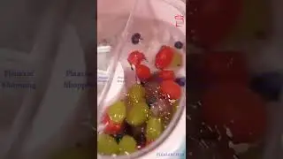 Fruit Cleaner Spinner Device With Full Sided Spin Scrubber Brush