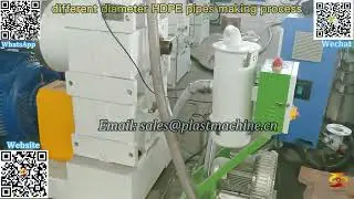 hdpe water supply pipe production line, pe water transportation pipe extrusion line