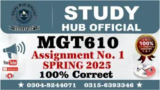 MGT610 assignment 1 solution Spring 2025 | MGT610 assignment 1 solution 2025 | MGT610 Assignment 1