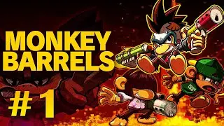 Monkey Barrels Gameplay STAGE 1-2 | 2021 Game
