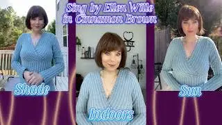 Sing by Ellen Wille in Cinnamon Brown! Indoor/Sun/Shade! You can find her at MyHairMail.com #shorts