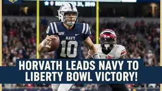 Navy Dominates 35-13! Blake Horvath MVP Performance in Liberty Bowl